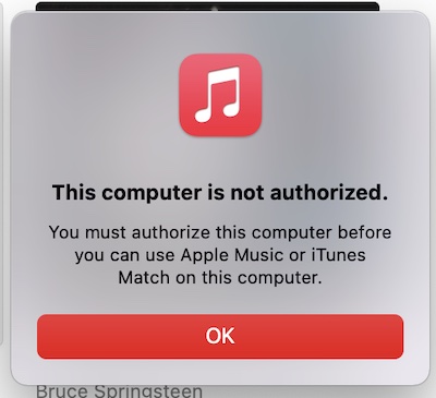 how to authorize computer for apple music