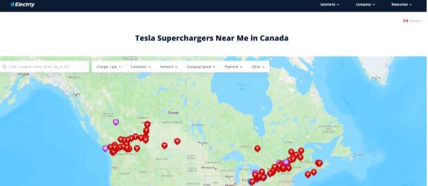 Tesla Supercharger Network in Canada An Overview
